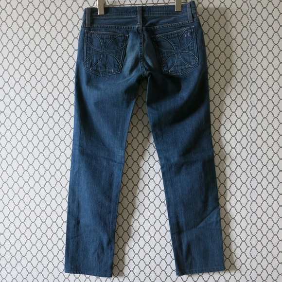 Habitual Dark Washed Straight Leg Denim Jeans 26